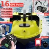 Elektriska/RC -båtar 16 Point GPS BAIT BOAT 3 Hoppers 500m 2 kg Load GPS Auto Feed Retur Bait Båt med Fish Finder RC Fishing Finder Boat till 230724