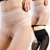 Vrouwen Sokken Open Kruis Sexy Super Glanzende Glossy Sheer Kousen Met Kanten Slipje Panty Panty Anti-Snagging Kousen