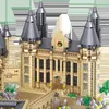 Actie Speelfiguren K Built Magic Castle Micro Mini Bouwstenen DIY 3D Bricks Model voor Kinderen Potter Speelgoed Volwassen Gift Desktop Decoratie 230724