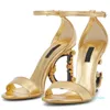 Ruched Leather Sandals Shoes Polished Patent Leather Women High Heels Party Wedding Gold-Plated Carbon Lady Pumps EU 35-43