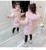 Down Coat OLEKID 2023 Winter Shiny Jacket For Girls Hooded Warm Children Girls Winter Coat 3-14 Years Kids Teenage Cotton Parkas Outerwear HKD230725