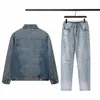 Ess Casual High Quality Dżins Kurtka Jeans Street Men's Suits Ladies Rozmiar M-2XL6OSC