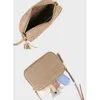 Borsa a tracolla da donna Borsa a tracolla in pelle intrecciata nappa quadrata Borsa a tracolla 2023 New Fashion Trend Womens Bag Khaki L230704