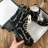 Laureat Platforma Desert Boots Women Martin Kids High Obcing Brand Desginer Fashion Buty skórzane gruboziarniste pięt