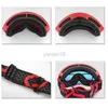 Skidglasögon Kids Ski Snowboard Goggles for Children UV400 Double Layer Anti-Fog Boy Girl sfärisk lins Big Snow Skiing Glasses HKD230725