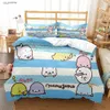 Mignon Bubu Dudu dessin animé ours Panda housse de couette kawaii ensembles de literie housse de couette douce et étuis simple/Double/reine/roi enfants