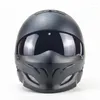 Casques de moto approuvés par le DOT casque de sécurité modulaire demi-visage Motocross rétro complet pour adultes 2 cadeaux gratuits