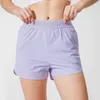 Pantalones cortos deportivos para mujer Pantalones cortos de bolsillo de verano de diseñador para mujer con diseño antideslumbrante Pantalones cortos para correr deportivos casuales transpirables y que absorben el sudor