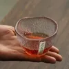 Wine Glasses Heatresistant Glass Tea Cup Rain Drop Transparent Drinking Japanese Kung Fu Set 230725