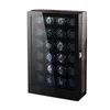 Horlogeboxen Cases 24 Automatische Watch Winder Luxe horloge-verzamelbox met grote capaciteit High-end zeven kleuren LED-verlichting Handleiding PE Pianolak 230724