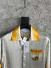 CASABLANCA Button-up-Hemd 2023SS Bullaugenmuster Seiden-Kurzarmhemd Seidenstoff, hochauflösender digitaler Direktsprühdruck