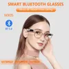 Akıllı Gözlükler 2022 Akıllı Gözlükler Erkekler Moda Akıllı Blue Anti-Hafif Gözlükler Bayanlar Bluetooth Gözlük Müzik Kulaklık Gözlükleri Android IOS HKD230725