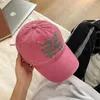 Ball Caps Fashion Candy Color Unisex Baseball Cap Trend Letter Embroidery Old Style Solid 2023 Summer Casual High Street Daily Wear