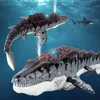 Elektriska/RC -båtar RC Squirt Mosasaurus Toy Remote Control Animals Robots Bath Tub Pool Electric Toys For Kids Boys Children Cool Stuff Submarine 230724