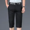 Men's Shorts Mens Golf Lightweight Cotton Stretch With Pockets Solid Color Business Dress Cropped Pants Men Office Plus Size 230725