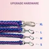 Paracord Hondenriem En Halsband Set Dubbele Streng Huisdier Riemen Metalen P Keten Gesp Puppy Trekkabel Voor kleine Grote Middelgrote Hond L230620