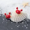Stud Küpe Mloveacc 925 STERLING Gümüş Sevimli Tiny Kırmızı Yengeç Yaz Hediyeleri Kadın Kız Lady Fine Twelry Hediye