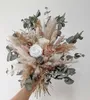 Dried Flowers Wedding Bouquets Dried Flower Roses Bride Bouquet Wedding Flowers Anniversary Home Decor Bridesmaid Bouquets R230725