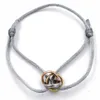 Bracciale da donna con cinturino a tre anelli in acciaio inossidabile 316L Trinity Ring String