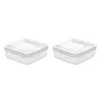 Dinnerware Sets 2 Pcs Salad Container Fridge Butter Cover Case Sealing Dish Storage Cases Keeper