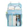 Storage Boxes Portable Diaper Organizer Waterproof Infant Essentials Cloud Pattern Hanging Bag