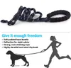 Pet Leash عاكس القوي الكلب المقود 1.5m مع مقبض مبطن مريح التدريب الثقيل التدريب الدائم الحبل نايلون الحبل L230620