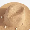 Chapeaux à large bord Seau Chapeaux Designer Chaîne Panama Femmes Chapeau De Mode Shell Chapeau De Plage Bateau Chapeau De Soleil Femmes Été Vacances Cadeau En Gros 230725