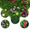 Decorative Flowers 40X60cm Artificial Plant Plastic Lawn Green Wall Garden Outdoor Indoor Home Store Background False Decoration