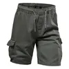 Herren-Shorts, Outdoor, mehrere Taschen, Baumwolle, Sport, Cargo, dünne Sommer-Viertelhose, mittlerer Trend, Strand