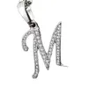 Capital Initial M Letter ketting voor vrouwen Silvergold kleur alfabet hanger kettingnaam sieraden cadeau voor HER8342723