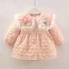 Daunenmantel Mädchen Oberbekleidung 2023 Winter Neue Kinder Japenese Stil Baumwolle Gepolstert Verdickt Top Kleines Mädchen Plüsch Prinzessin Jacke Warmer Mantel HKD230725