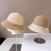 Wide Brim Hats Bucket Hats Japan Dou Hat Women's Wide Brim Summer Hat Woven Straw Hat Elegant Beach Two Color Stitching Hat 230725