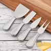 Cheese Tools Butter Knife 6 Styles Stainless Steel Cheese Spreader Fork Cutter For Cake Bread Pizza Kitchen Tools Q346