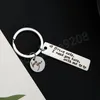 Drive Safe Potrzebuję cię tutaj ze mną metalowe liste breloyan love You Key Ring Round wisiorek urodzinowe Chritsmas Prezent Ojca