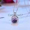 Pendentif Colliers Mode Simple Bijoux En Argent Sterling 925 Coupe Ronde 5A Cubique Zircone CZ Partie Chaîne De La Clavicule Diamant Femmes Mignon Collier Pendentif Gif J230725