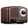 Tragbare Lautsprecher Retro-Radio – Tragbarer Lautsprecher im klassischen Vintage-Stil, Mini-Bluetooth-Lautsprecher mit UKW-Radio (Holzfarbe) R230725