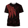 T-shirt da uomo 2023 Summer Bohemian Tribe Stampa 3D T-shirt girocollo manica corta moda casual