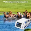 Equipamento de fisioterapia para terapia por ondas de choque veterinária ESWT portátil para cavalo Equipamento de terapia por ondas de choque extracorpórea para dispositivo de tratamento de artrose equina