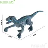 Electric/RC Animals Interactive Children's Gift Upgrade Charging Raptor Remote Control Dinosaur Simulation Sound Light Walking Electric Model VD111 230724