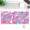 80x30 cm płynny kolor streszczenie dziewcząt myszy studenckie biurko Mata l Gaming Pink Mousepad Keyboard Pad Akcesoria do gier