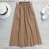 Basic Casual Dresses Casual Dresses Neophil 80cm Women Leather Long Skirts Pockets Winter Elastic Waist A-Line Flare Skirt Brand Thick Latex Falda Z230726