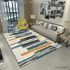 Carpets Black Geometry Entrance Doormat Carpet for Living Room Bedroom Anti-slip Floor Mat Soft Nordic Luxury Area Rug Home Decoration R230725