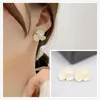 Stud Earrings 2023 Fashion Flower For Women Korean Pearl Sweet Cute Statement Jewelry Party Gift Pendientes Mujer