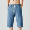 Erkek şortları hızlı kurutma ve nefes alabilen yaz kaprileri sıradan pantolonlar