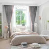 Curtain Chenille Granular Velvet Living Room Wholesale Light Grey Bedroom High Shading Fabric