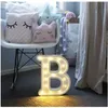 Bastoncini luminosi a LED Alfabeto luminoso Lettera Luci Lampada da notte Segno Decor Nursery Baby Sleep Marquee Wedding Christmaas 230724