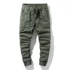 Herenbroek Jogger Militaire Tactische Gewassen Overalls Herfst Losse Werk Casual Lange Broek Cargo Herenbroek Kaki Zwart