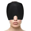 Migränavlastningsgelis, kall/värmeterapi Migrän Ice Head Wrap, Flexible Gel Ice Cooling Cap för kvinna och man, återanvändbar Ice Pack Eye Mask