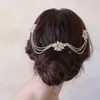 Клипки для волос Слбридальные сплавы Стуки Кристаллы цветочные свадебные головные уборы свадебные аксессуары подружки невесты для повязки
