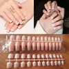 False Nails 10 sets of classic short French nail tip pressing full cover false nails foot false nails art nail salon 230724